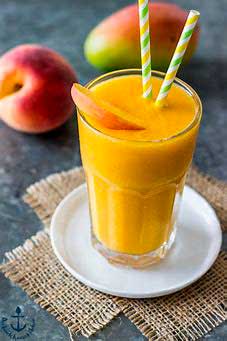 Delicious Peach Mango Juice