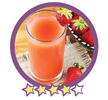 Delicious strawberry juice